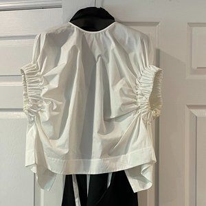 Salvatore Ferragamo Tie back White blouse - Size 38